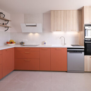 Cuisine terracotta et bois