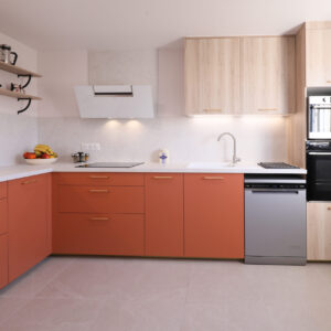 Cuisine terracotta et bois